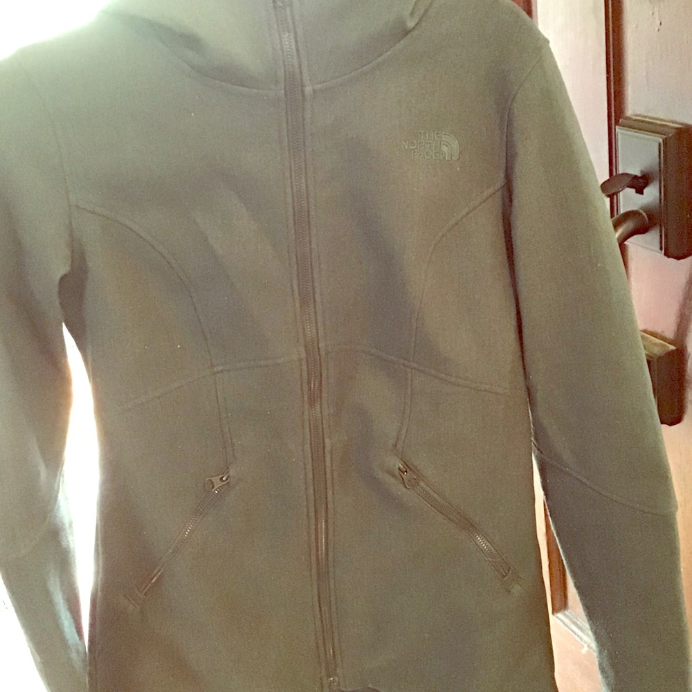 Forest green North Face jacket